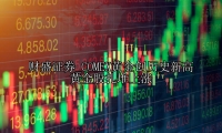 COMEX黄金创历史新高 黄金股扎堆上涨